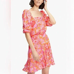 Ted Baker Bethha
Paisley puff sleeved dress NEW WITH TAG